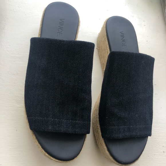 Vince Denim Platform Espadrilles - Picture 5 of 5